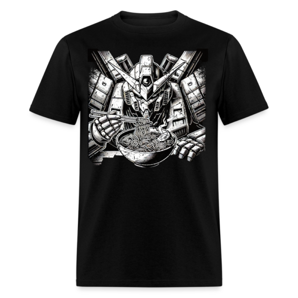 Vintage Mecha trying to eat ramen noodles in a Japanese Anime Manga Unisex Classic T-Shirt