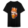 Vintage Kawaii Chibi Red Panda Drinking Bubble Tea Unisex Classic T-Shirt - Image 2