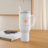 Vintage In October We Wear Pink Breast Cancer Awareness 40 oz Travel Tumbler - Image 2