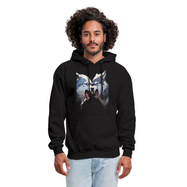 Vintage Two Wolves Cartoon Hoodie - Image 2