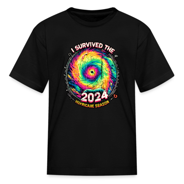 Vintage I Survived The 2024 Hurricane Season Kids' T-Shirt