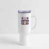 Vintage Raccoon Sipping A Juice Box 40 oz Travel Tumbler - Image 2