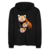 Vintage Cute Red Pandas Unisex Long Sleeve Hoodie Shirt - Image 2