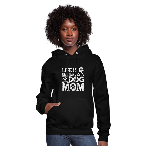 Vintage Life is Better as a Dog Mom Women's Hoodie - Image 2