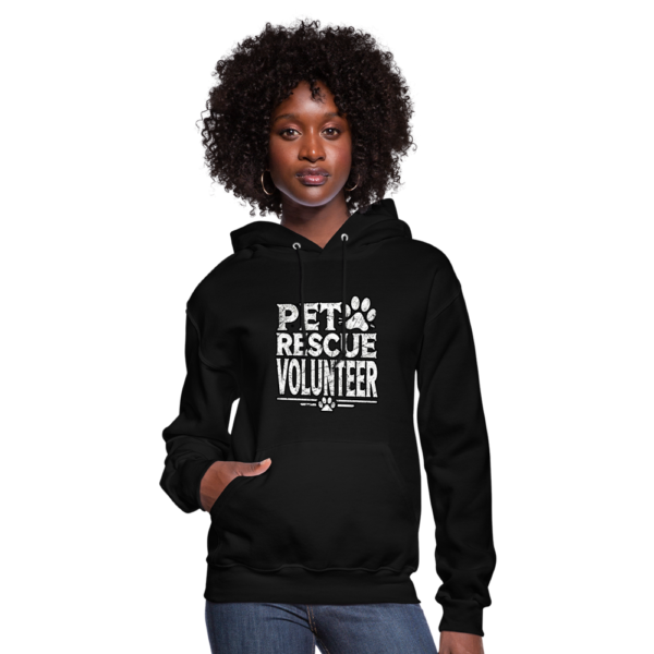 Vintage Pet Rescue Volunteer Women's Hoodie - Image 2