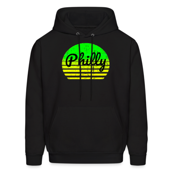 Vintage Philly Vaporwave Retro Sunset Men's Hoodie