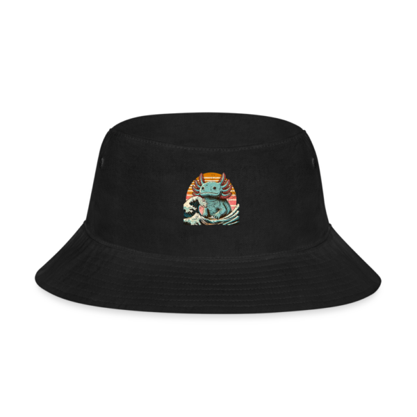 Vintage Axolotl Kaiju Japanese Wave Bucket Hat