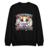 Vintage I Read Books I Drink Coffee and I Know Things Cat Crewneck Sweatshirt - Image 3