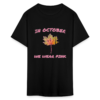 Vintage In October We Wear Pink | Fall Leaves Unisex Classic T-Shirt - Image 2