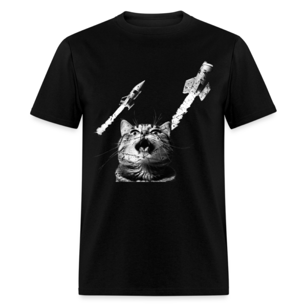 Vintage Cat Selfie at a Passenger Rocket Liftoff Unisex Classic T-Shirt