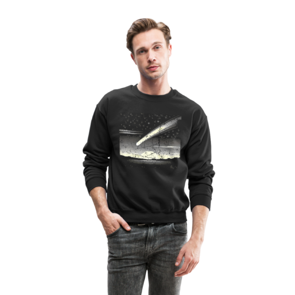 Vintage Long Tail Comet In The Sky Crewneck Sweatshirt - Image 2