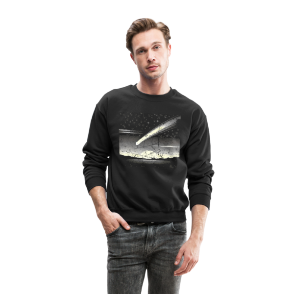 Vintage Long Tail Comet In The Sky Crewneck Sweatshirt - Image 3