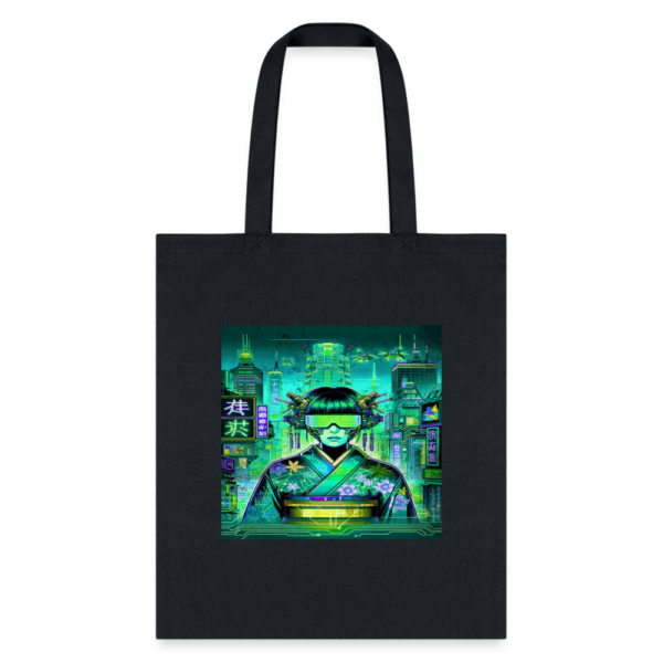 Vintage Futurecore Cyberpunk Kimono Tote Bag