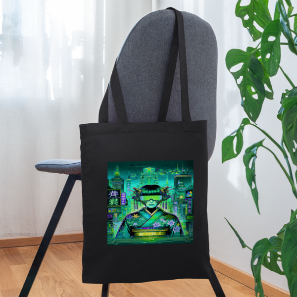 Vintage Futurecore Cyberpunk Kimono Tote Bag - Image 2