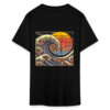 Vintage Japanese Wave Retro Sunset Fibonacci Unisex Classic T-Shirt - Image 6