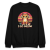 Vintage I Go Meow Cat Lady Crewneck Sweatshirt - Image 2