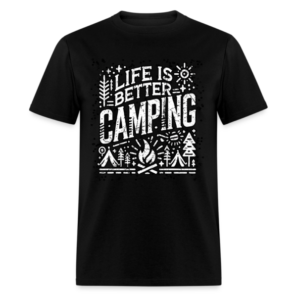 Vintage Life Is Better Camping Unisex Classic T-Shirt