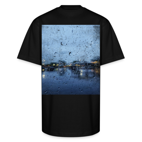 Azule Blue | Rain Old Photo Style Unisex Oversized Heavyweight T-Shirt