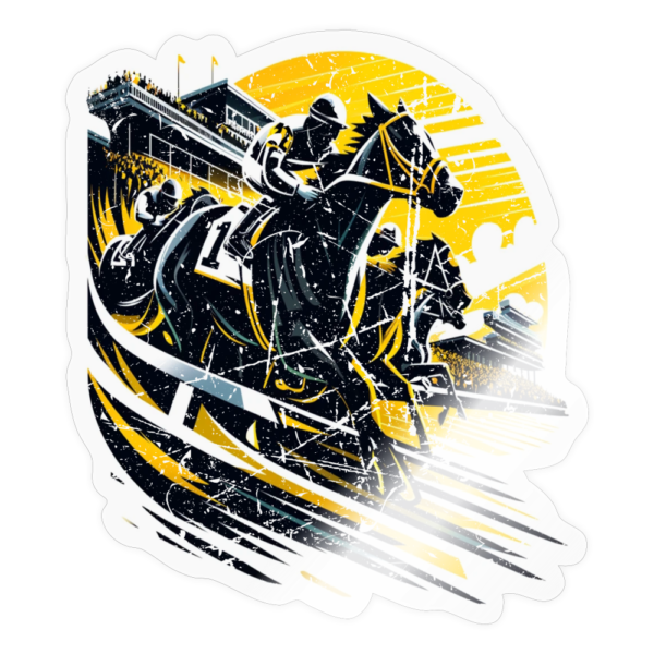 Vintage Style Horse Racing Culture Sticker