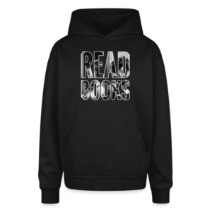 Young Black People Reading Books Oversized Hooded Sweatshirt