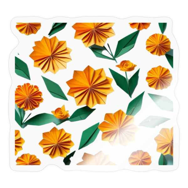 Origami Marigolds Sticker