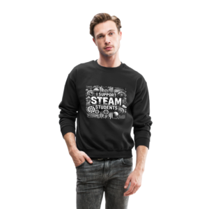 I Support Steam Students | Teachers | Parents | Students Crewneck Sweatshirt