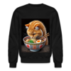 Pet Cat Sneaking A Bite Of Ramen Noodles Crewneck Sweatshirt - Image 2