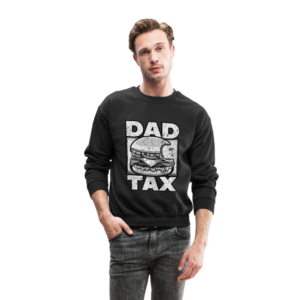 Vintage Style Dad Tax Hamburger Bite Crewneck Sweatshirt