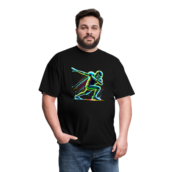 Neon Football Playing Dabbing After Touchdown Unisex Classic T-Shirt