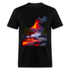 Erupting Volcano with Smoke and Lava Unisex Classic T-Shirt - Image 2