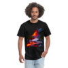 Erupting Volcano with Smoke and Lava Unisex Classic T-Shirt - Image 3