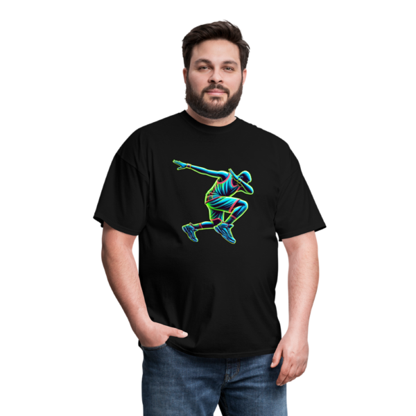 Retro Neon Basketball Player Dabbing Unisex Classic T-Shirt