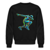 Retro Neon Basketball Player Dabbing Crewneck Sweatshirt - Image 2