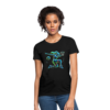 Retro Neon Woman Basketball Player Dabbing Women's T-Shirt - Image 3