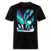 Aurora Borealis (Northern Lights) With a Pack of Wolves Unisex Classic T-Shirt - Image 2