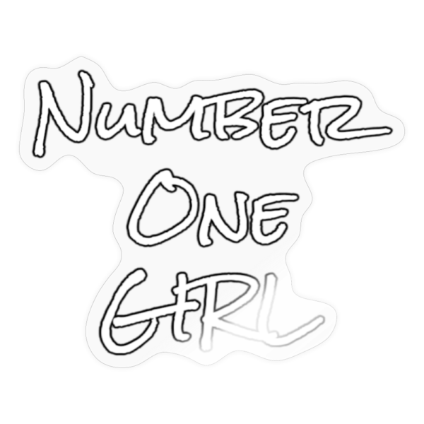 Urban Number One Girl Sticker