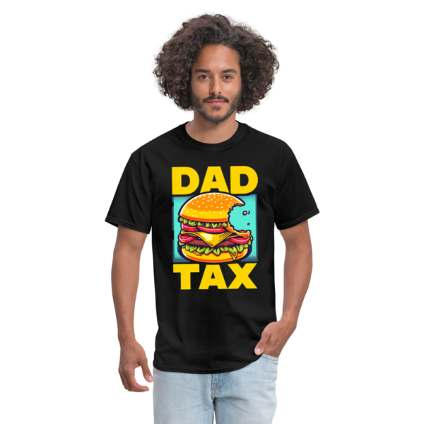 Dad Tax Burger Bite Unisex Classic T-Shirt - Image 3