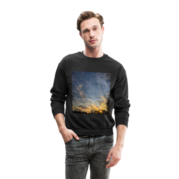 Azule Blue | Sky Old Photo Style Crewneck Sweatshirt