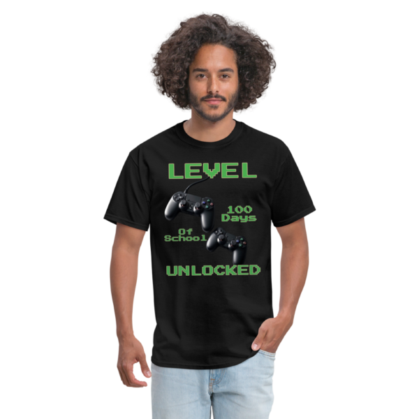 100 Days of School Level Unlocked Unisex Classic T-Shirt - Image 3