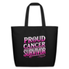 Pink Proud Cancer Survivor Eco-Friendly Cotton Tote - Image 2