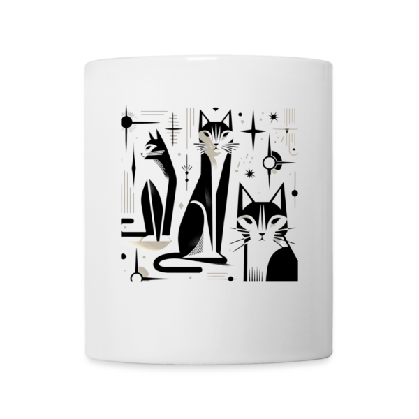 Mid-Century Cats Staring Coffee/Tea Mug - Image 2