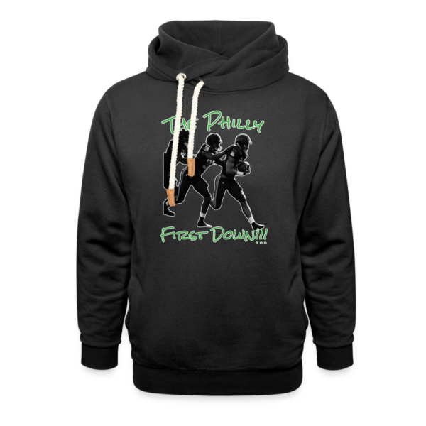 Philly First Down Shawl Collar Hoodie #philly - Image 2