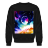 A watercolor view of Earth from another Planet Crewneck Sweatshirt - Image 2