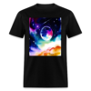 A watercolor view of Earth from another Planet Unisex Classic T-Shirt - Image 2