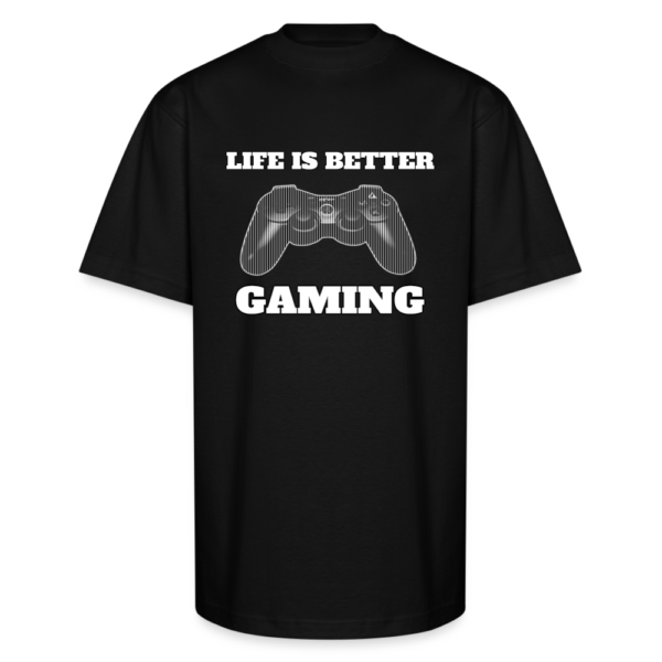 Life Is Better Gaming Unisex Oversized Heavyweight T-Shirt - Image 2