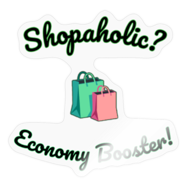 Shopaholic Economy Booster Sticker