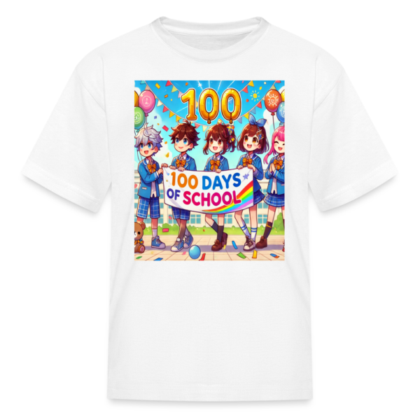 100 Days of School Anime Kids - Kids' T-Shirt