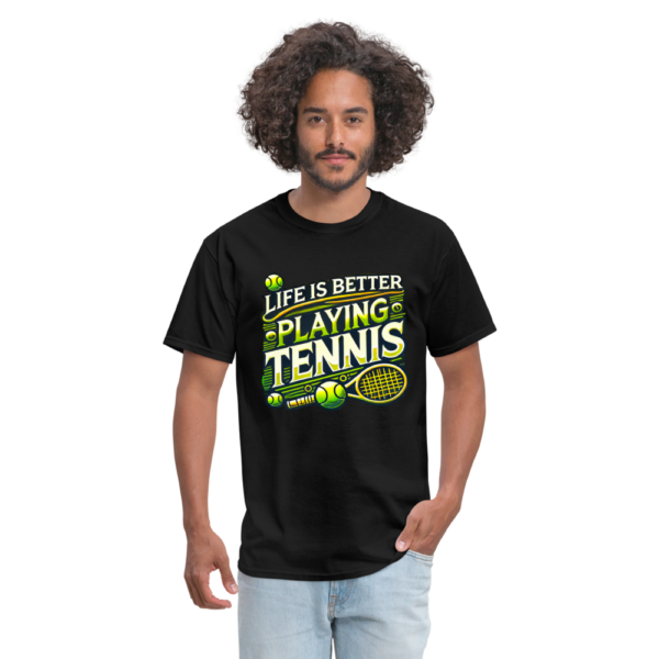 Life Is Better Playing Tennis Unisex Classic T-Shirt