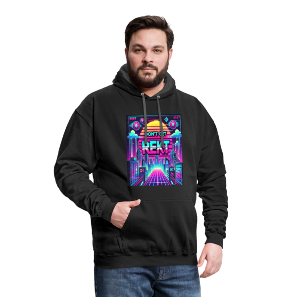 Don't Get Rekt Crypto Contrast Hoodie - Image 3