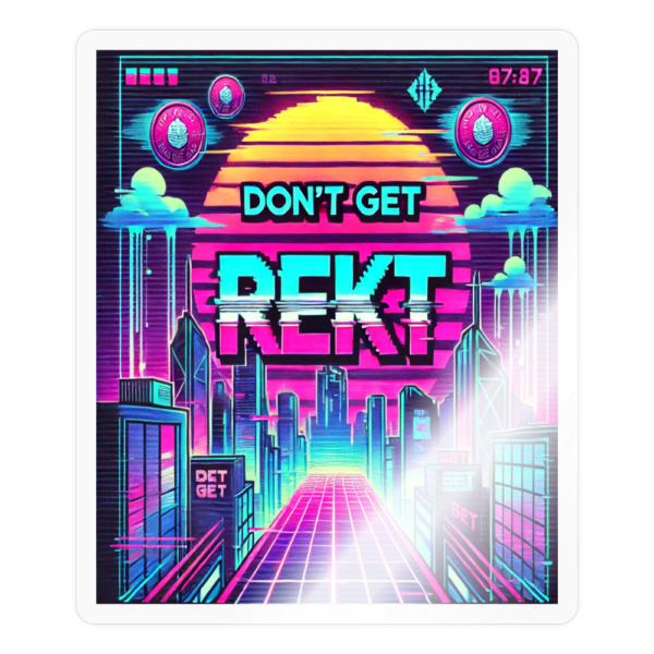 Don't Get Rekt Crypto Sticker